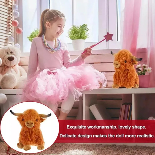 Simpática Vaca Peluda Juguetes De Peluche 2025