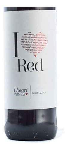 Pack De 2 Vino Tinto I Heart Red 750 Ml