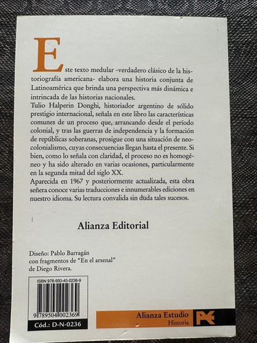 Historia Contemporánea De América Latina Tulio A Donghi (Usado)