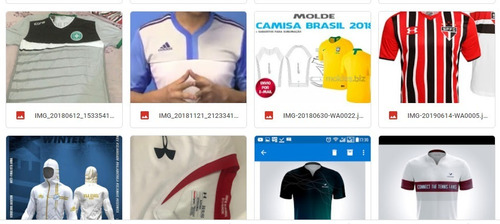 Molde Kit 7 Camisetas, Modelagem&diversos, P-xg, Por E-mail