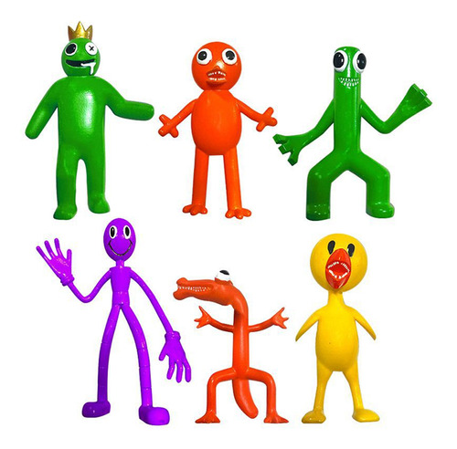 Muñecas Rainbow Friends Para Niños, 6 Piezas
