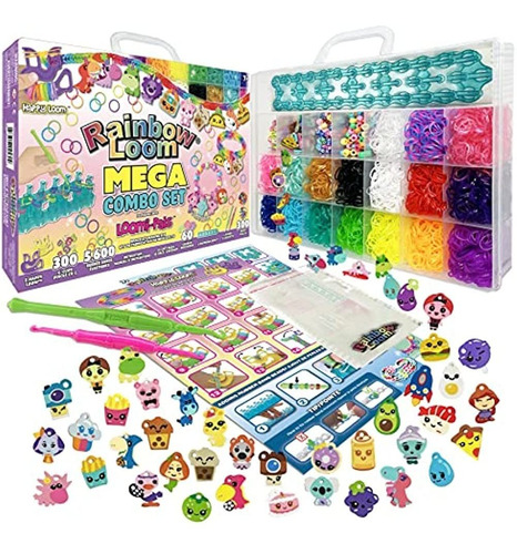 Rainbow Loom® Loomi-pals Mega Set, Presenta 60 Lindos Dijes