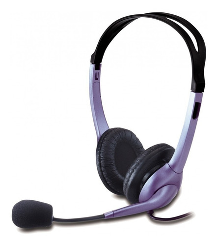 Imagen 2 de 8 de Auricular C/ Mic Genius Hs 04s Vincha Skype Videoconferencia