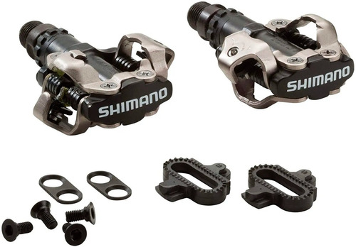 Pedal Shimano Pd-m520 Mtb Preto Par Com Tacos