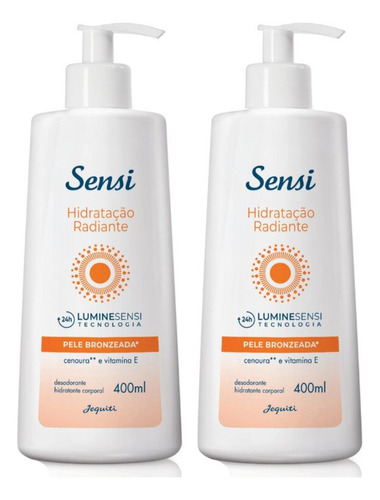 Kit 2 Und. Hidratante Sensi Pele Bronzeada 400ml - Jequiti