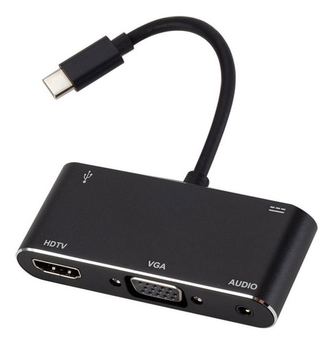 Adaptador 4k, Cable Convertidor A Vga, Puertos Múltiples