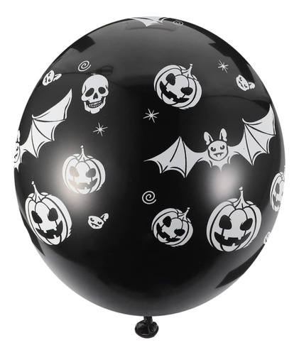 Balão Halloween Preto - Kt 6 Unidades