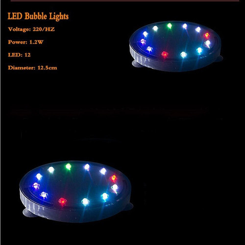 Luz De Aire Con Forma De Burbuja Sumergible De 12 Led Para P