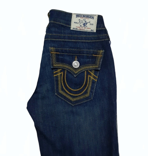 True Religion Jeans Straight Para Dama Talla 26r. Seven,rock