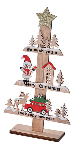 Letrero Navideño De Madera, Decoración De Muñeco De Nieve