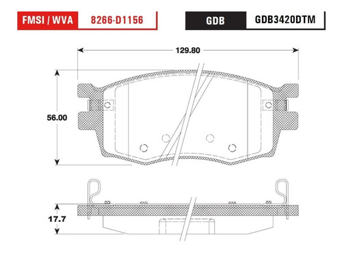 Imagen 2 de 5 de Balatas Ceramicas Del Hyundai Attitude 2006-2011 Trw
