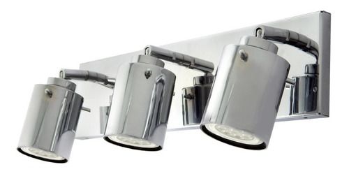 Imagen 6 de 10 de Spot Aplique Pared Cilindro 3 Luces Para Lampara Gu10