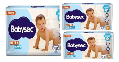 3 Pack Pañales Babysec Ultra En Todos Los Talles Baby Sec