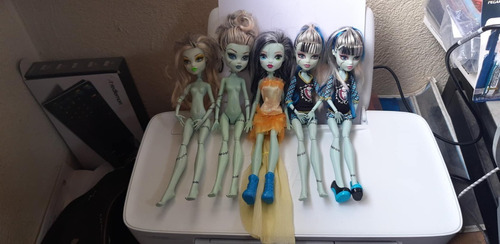 2008 Mattel Monster High Frankie Stein 5 Doll Lot 28 Cms