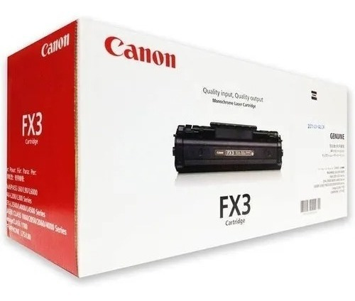 Recarga Toner Canon Original Fx3 Negro