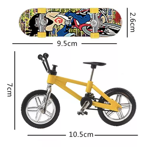 Kit Bicicleta + Skate De Dedo Com 5 Acessórios - Compre Agora