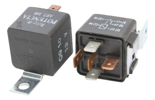 Relay De Potencia 12v - 60a C/5 Terminales Y Soporte Ralux