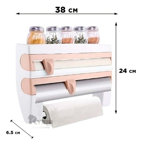 Expendedor Resistente De Toalla En Beige Y+ligas De Regalo