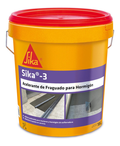 Sika 3 Acelerante Fraguado Controlado Tineta 18lt Mimbral