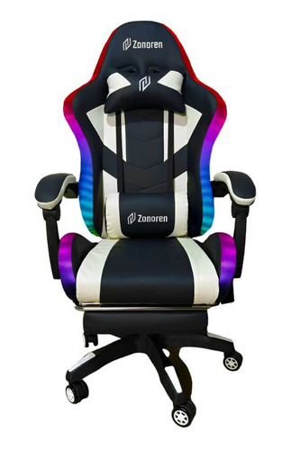 Silla Gamer Rgb 150º Con 7 Masajeadores Y Parlantes - Blanco