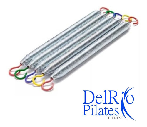 Imagen 5 de 10 de Resortes Pilates Combo Chair Reforzados Delrio