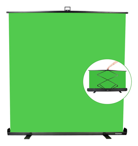Pantalla Verde Plegable Fudesy 187.96x195.58 Cm Chroma Key