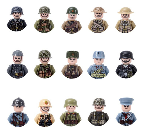 Zevrevs Ww2 - 15 Figuras De Soldado De Juguete Americano, Al