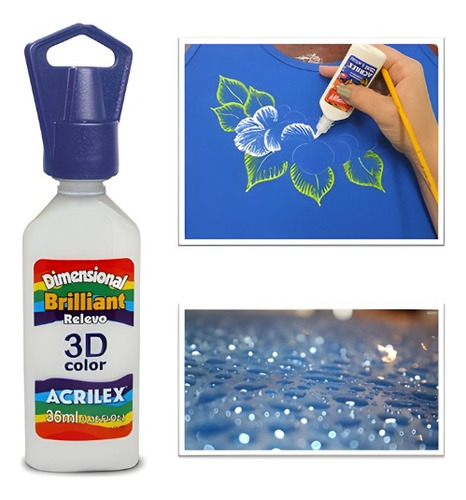 Tinta Dimensional Relevo 3d 35ml Brilhante - Acrilex