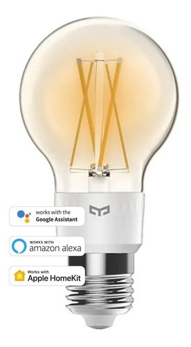 Foco Led Dimerizable Filamento Yeelight Homekit Google Alexa Color de la luz Cálida