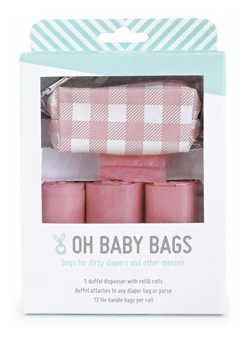 Oh Baby Bags Dispensador De Bolsas De Pañales Sucios, Soport