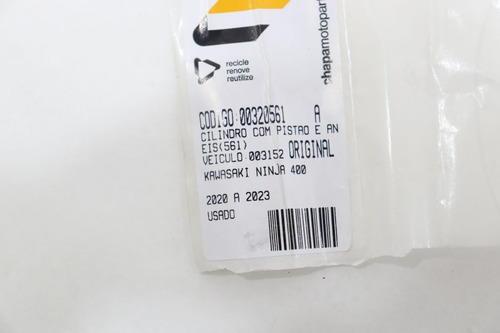 Cilindro Com Pistão E Anéis Kawasaki Ninja 400 20-23(561)