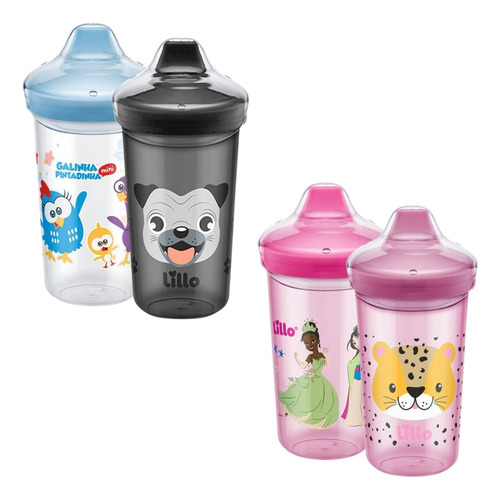 Kit Copos Transição Infantil Max Lillo Bico Rígido C/ 2 +12m