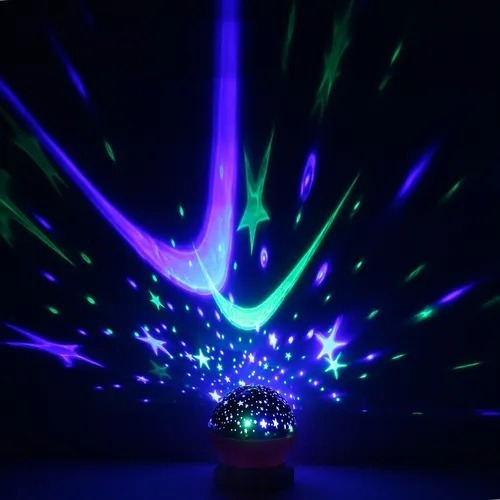 Estrella Proyector Lámpara Rotatoria Led Luz Bebé Niños