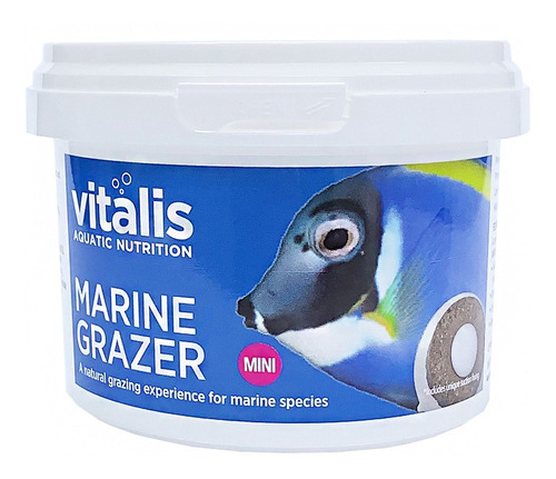 Vitalis Marine Grazer Mini 120g Fixa No Vidro - Ração Peixe