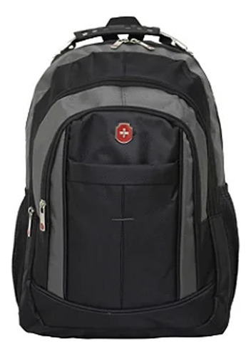 Mochila Costas Preta Swissland Yins Cor Preto Desenho Do Tecido Liso