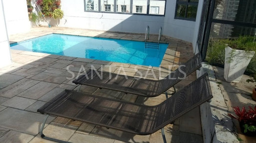 Imagem 9 de 10 de Lindo Apartamento Duplex Mobiliado, Ótima Localização. - Ss49557
