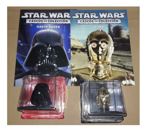 Star Wars 2 Cascos Colección Planeta De Agostini Vader C3-po