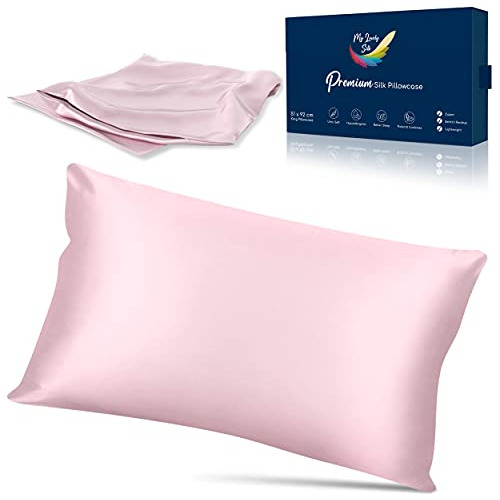 My Lovely Silk: Funda De Almohada De Seda Ultra Premium, Ros