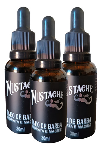 Óleo Para Barba Mustache Ferrari Black 30ml Kit 5 Un 0630941062807