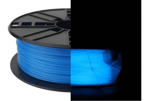 Filamento Impresora 3d Pla 1kg 1.75mm Azul Luminoso