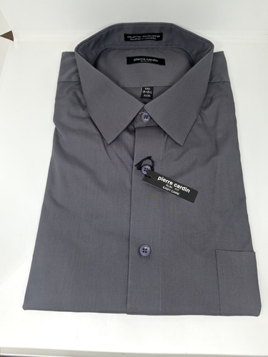 * Camisa Hombre Talla Xxl 18-18 1/2, 34/35 Pc Slim Fit Gris