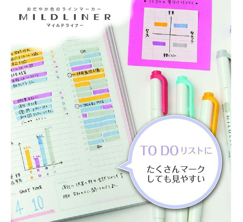 Zebra Mildliner Juego Completo 25 Colores Vibrantes Ide...