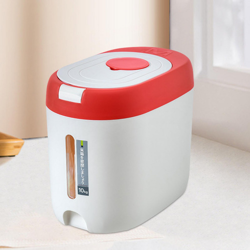 Contenedor De Comida Seca, Dispensador De Arroz, Caja De