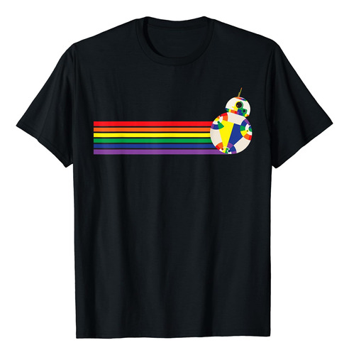 Camisetas Star Wars Bb-8 Rainbow