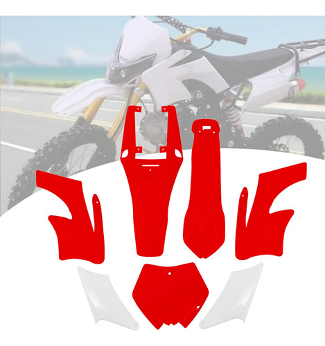 Los Kits De Carrocería De Carenado De Guardabarros Rojo