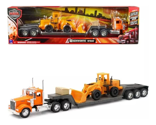 New Ray 1:32 Kenworth W900 Lowboy Retro- Trailer Escala