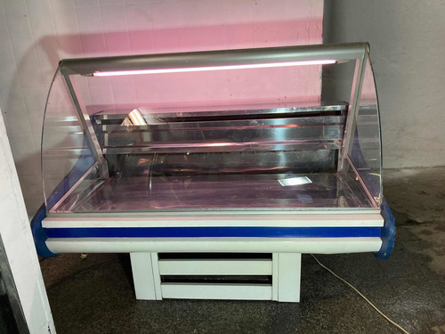 Imagen 1 de 7 de Vitrina Heladera 1.50m Vidrio Curvo Lácteos Fiambres Carnes