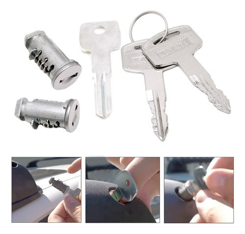2 Cilindros De Bloqueo Compatible Con Bastidores De Coche,