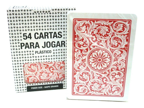 Baralho Plastico Copag 54 Cartas Poker Holdem Naipe Grande