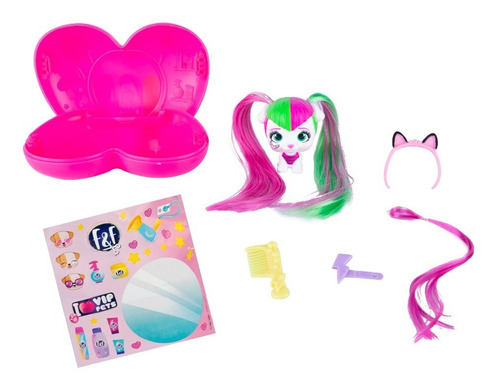 Imagen 3 de 10 de Vip Pets Muñeca Sorpresa Mini Fans Serie 1 Corazon Accesorio